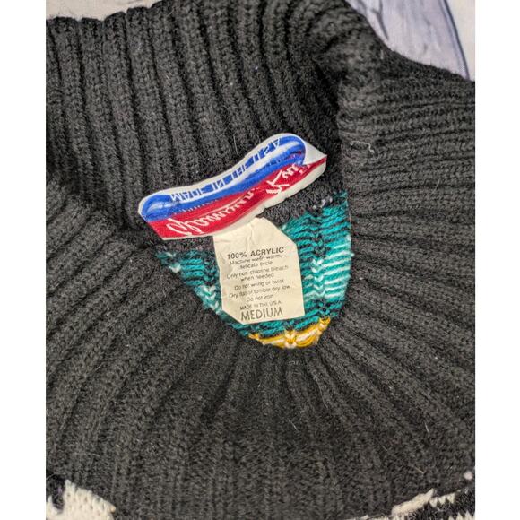 Vintage 80's Glamour Knit Sweater Size M - Picture 4 of 6